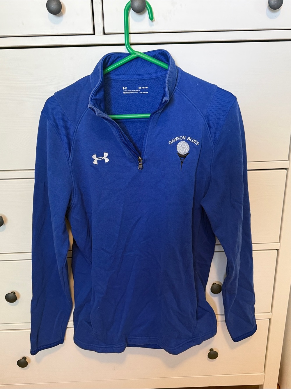 Under Armour Royal Blue Quarter-Zip Pullover with Dawson Blues Logo